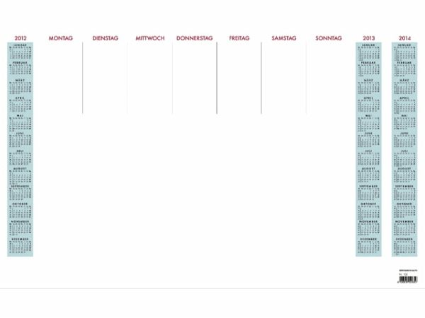 Schreibtischunterlage mit Kalender 2018-2020 (Nr.108-0000) - buecher.de