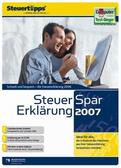 Akademische Arbeitsgemeinschaft - Steuer-Spar-Erklrung 2007. CD-ROM fr Windows ab 95 Die perfekte Steuererklrung fr 2006/2007