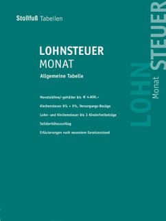 Stollfuss - Lohnsteuer Monat 2008, Allgemeine Tabelle, m. CD-ROM