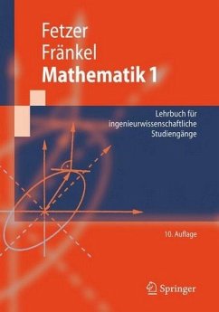 Albert Fetzer Heiner Frnkel - Mathematik 1: Lehrbuch fr ingenieurwissenschaftliche Studiengnge