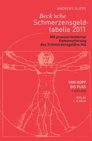 Beck'sche Schmerzensgeld-Tabelle Von Andreas Slizyk - Buch - Bücher.de