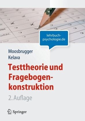 Moosbrugger Kelava Testtheorie Und Fragebogenkonstruktion Pdf