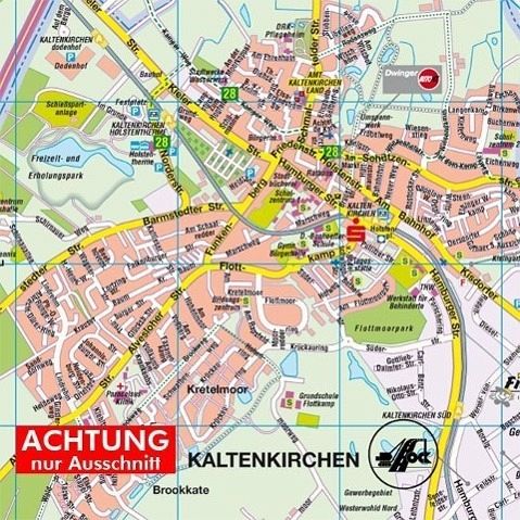 Kaltenkirchen-Land 1 : 30.000 Posterplan - Landkarten portofrei bei