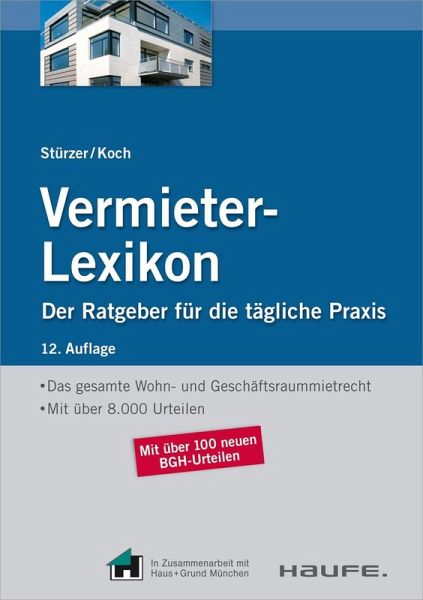 Vermieter Lexikon Ebook Pdf Von Rudolf Stürzer Michael Koch