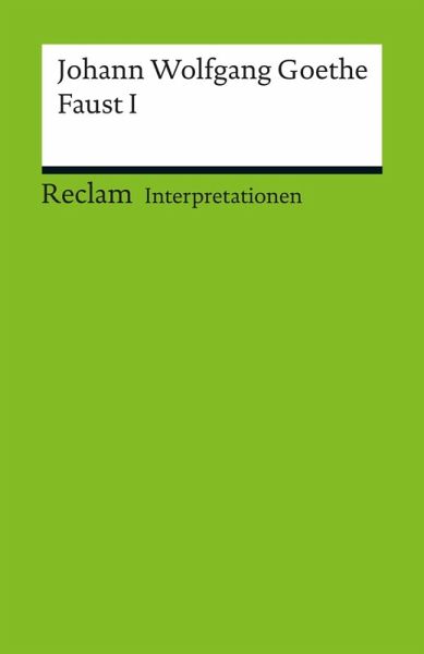 Interpretation Johann Wolfgang Goethe Faust I Ebook Pdf Von