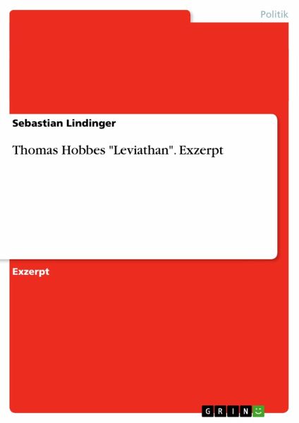 Thomas Hobbes Leviathan Exzerpt Von Sebastian Lindinger
