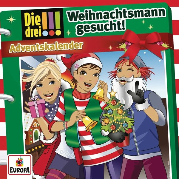 Die drei !!! Adventskalender 2016 - Weihnachtsmann gesucht, 2 Audio-CDs