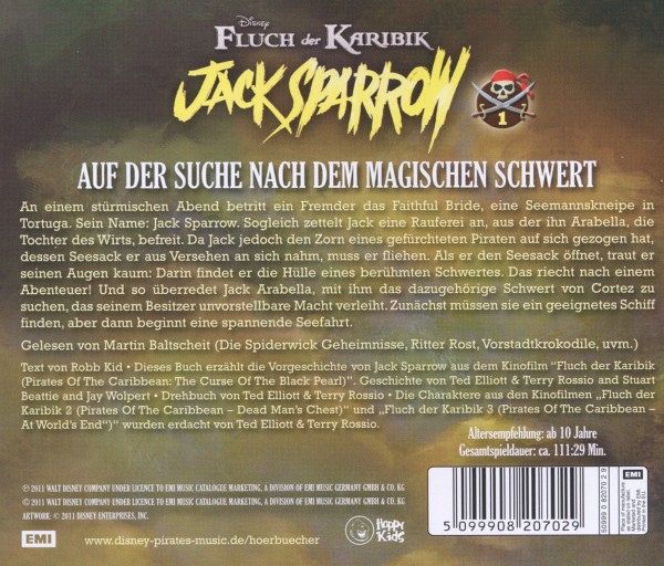 Disney Fluch der Karibik Jack Sparrow Auf der Suche nach dem Magischen … Hörbuch buecher.de