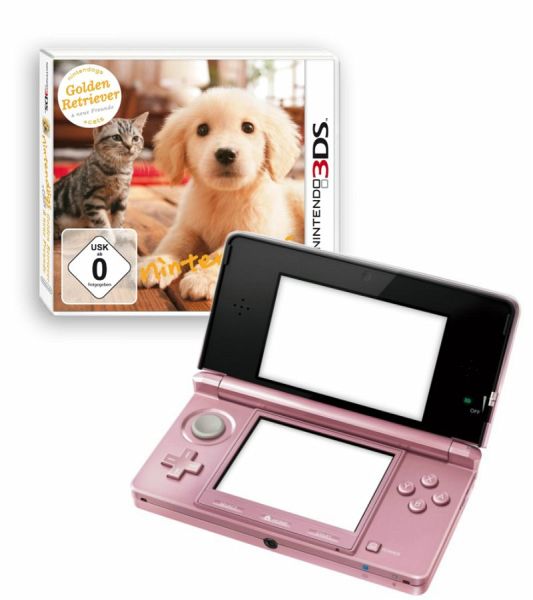 nintendogs + cats pink pack, nintendo 3ds (konsole)