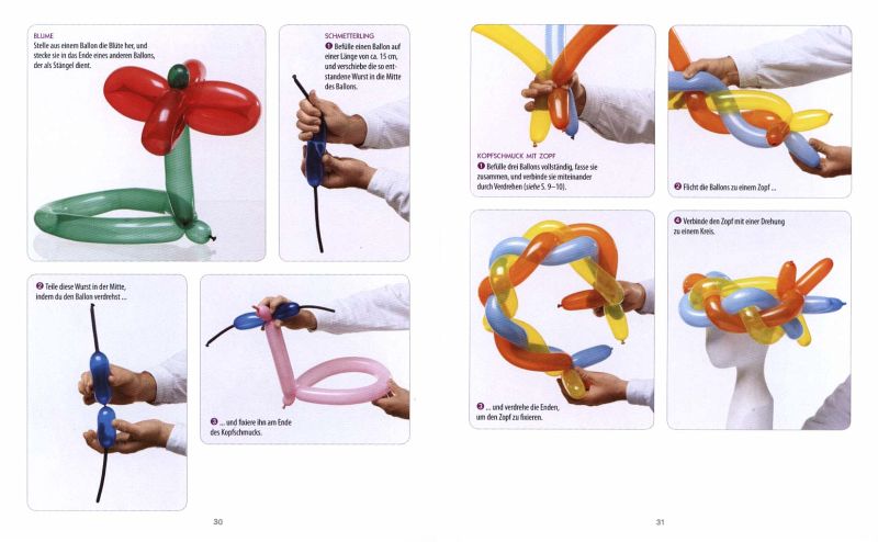 Tolle Figuren aus Luftballons (m. 30 Modellierballons u. Pumpe zum