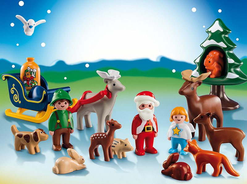 PLAYMOBIL® 5497 1.2.3 Adventskalender "Waldweihnacht" buecher.de