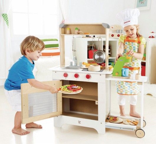 Hape e3126 gourmet küche weiÃ, all in one, holz buecher.de