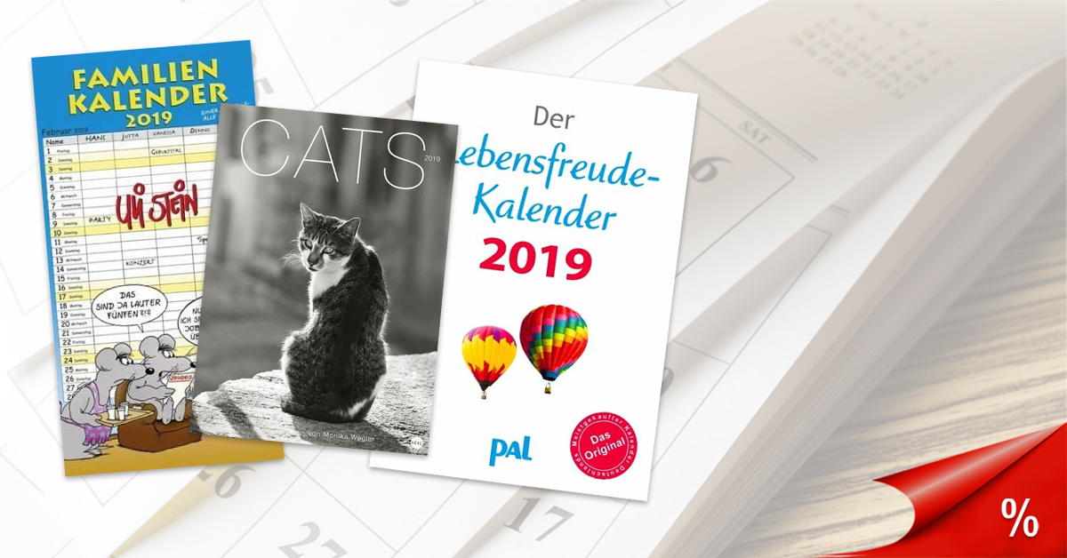 Kalender 2019 - Jetzt reduziert!  portofrei bei bücher.de