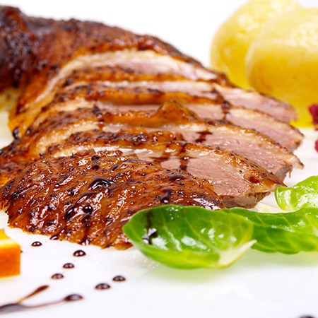 Ente mit Knödeln und Kraut