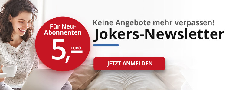 jokers.de - Newsletter registrieren