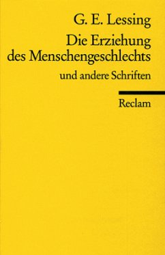 Cover Die Erziehung des Menschengeschlechts und andere Schriften