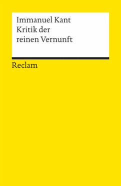 Kritik der reinen Vernunft - Kant, Immanuel