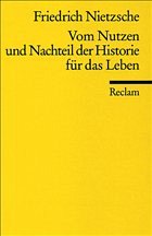 Cover Vom Nutzen und Nachteil der Historie