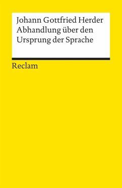 Abhandlungen über den Ursprung der Sprache - Herder, Johann Gottfried von