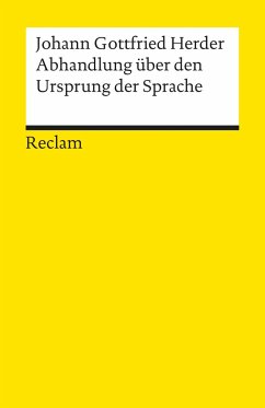 Abhandlung über den Ursprung der Sprache - Herder, Johann Gottfried von