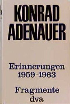 Erinnerungen 1959-1963 - Adenauer, Konrad