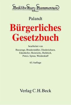 Bürgerliches Gesetzbuch (BGB) - Palandt, Otto