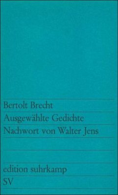 Ausgewählte Gedichte - Brecht, Bertolt