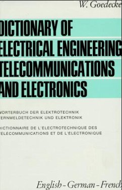 Cover Englisch-Deutsch-Französisch / Wörterbuch der Elektrotechnik, Fernmeldetechnik und Elektronik, 3 Bde. 3