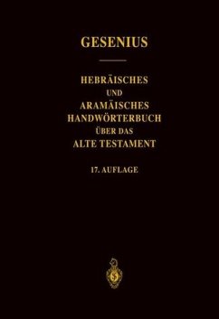 Hebräisches und Aramäisches Handwörterbuch über das Alte Testament - Buhl, Frants