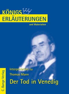 Cover Der Tod in Venedig von Thomas Mann - Textanalyse und Interpretation mit ausführlicher Inhaltsangabe.
