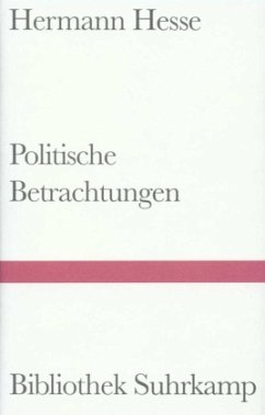 Politische Betrachtungen - Hesse, Hermann