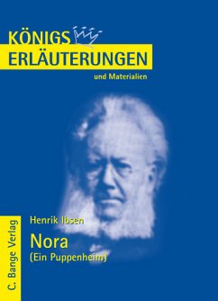 Cover Nora (Ein Puppenheim) von Henrik Ibsen. - Textanalyse und Interpretation mit ausführlicher Inhaltsangabe