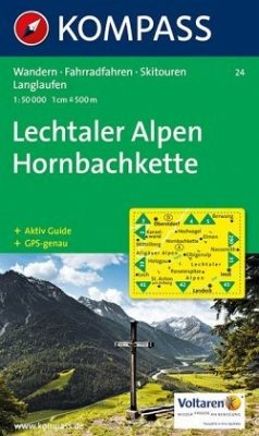 Kompass Karte Lechtaler Alpen, Hornbachkette