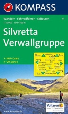 Kompass Karte Silvretta, Verwallgruppe