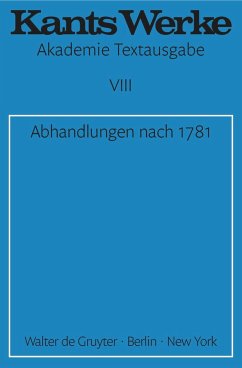 Abhandlungen nach 1781 - Kant, Immanuel