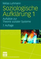 Cover Soziologische Aufklärung 1