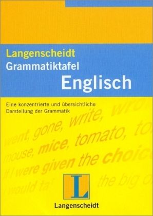 Langenscheidt Grammatiktafeln Englisch Langenscheidt Grammatiktafeln Englisch