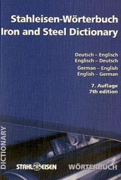Cover Stahleisen-Wörterbuch. Iron and Steel Dictionary