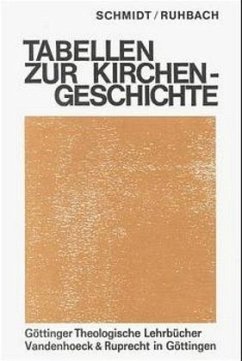Chronologische Tabellen zur Kirchengeschichte - Schmidt, Kurt D.;Ruhbach, Gerhard