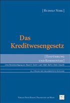 Das Kreditwesengesetz Cover Das Kreditwesengesetz