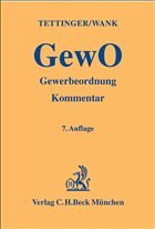 Gewerbeordnung: GewO - Tettinger, Peter J. / Wank, Rolf