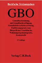 Cover Grundbuchordnung: GBO