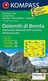 Kompass Karte Dolomiti di Brenta - Weltnaturerbe. Dolomiti di Brenta - Patrimonio Naturale dell' Umanità