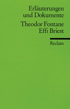 Theodor Fontane 'Effi Briest' - Fontane, Theodor / Schafarschik, Walter