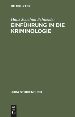 Einführung in die Kriminologie - Schneider, Hans J.