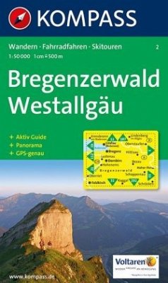 Kompass Karte Bregenzerwald, Westallgäu