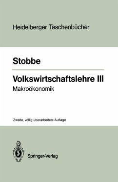 Volkswirtschaftslehre III - Stobbe, Alfred