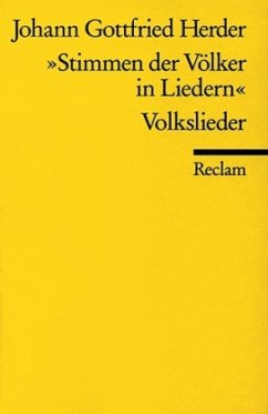 Stimmen der Völker in Liedern - Herder, Johann Gottfried von