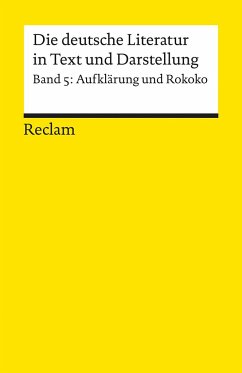 Die deutsche Literatur in Text und Darstellung, Aufklärung und Rokoko