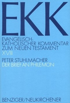 Der Brief an Philemon / Evangelisch-Katholischer Kommentar zum Neuen Testament (EKK) Bd.18 - Stuhlmacher, Peter